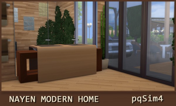  PQSims4: Nayen Modern Home  NO CC