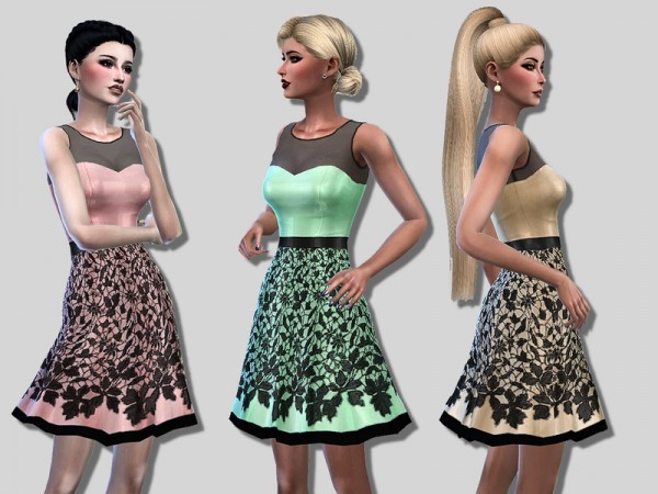  The Sims Resource: Emylie dress by Simalicious