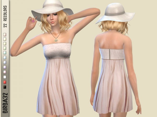  The Sims Resource: Summer dress no sleeves by Birba32