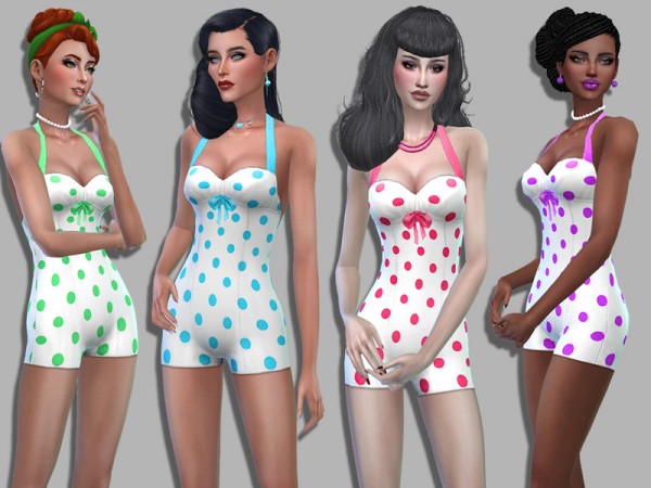  The Sims Resource: Geraldine jumpsuit by Simalicious