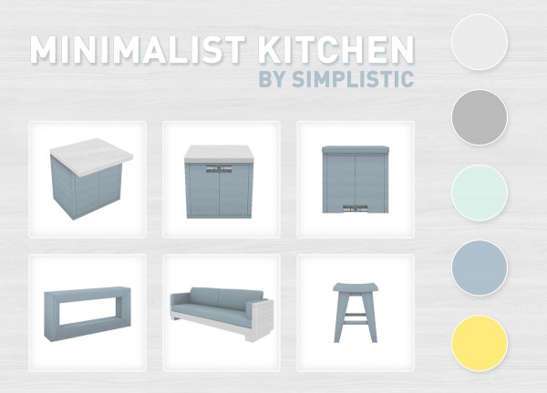  Simplistic: Minimalist Kitchen Set