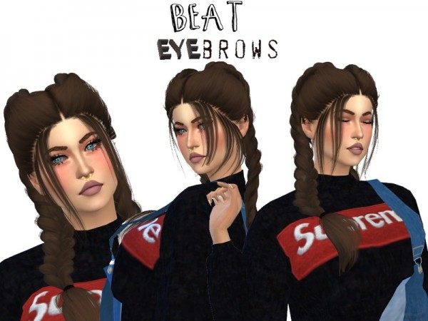 The Sims Resource: Beat Eyebrow by BackTrack