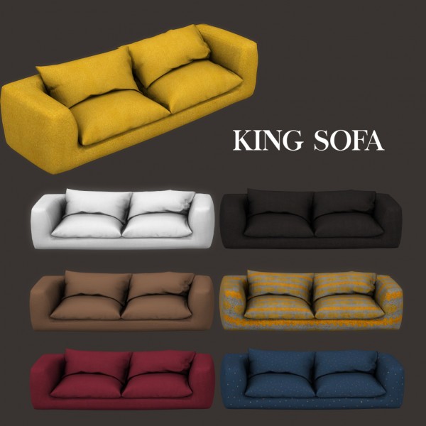  Leo 4 Sims: King sofa