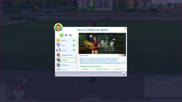  Mod The Sims: Jungle Adventurer Custom Career by DrAnimaniac