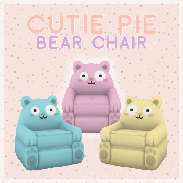  Simplistic: Cutie Pie Set   Bear Chair
