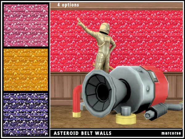  The Sims Resource: Asteroid Belt Walls by marcorse