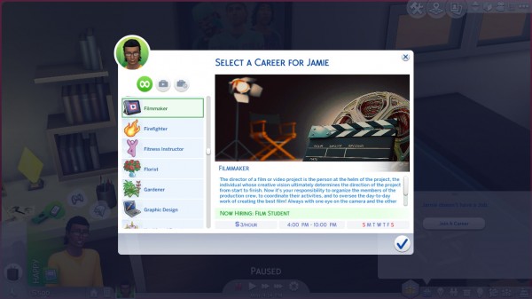  Mod The Sims: Filmmaker Career by kittyblue