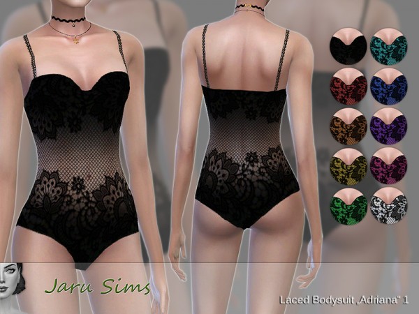  The Sims Resource: Laced Bodysuit Adriana 1 by Jaru Sims