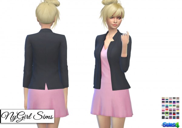  NY Girl Sims: Flare Dress with Blazer