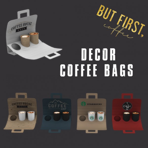  Leo 4 Sims: Decor cofee bags