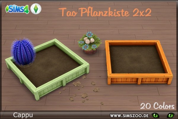  Blackys Sims 4 Zoo: Tao Plant box by Cappu