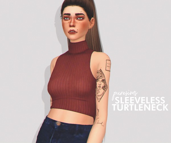 Pure Sims: Sleeveless turtleneck
