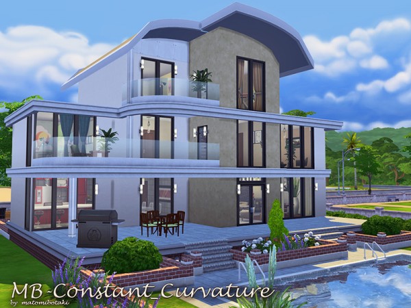 The Sims Resource: Constant Curvature house by matomibotaki