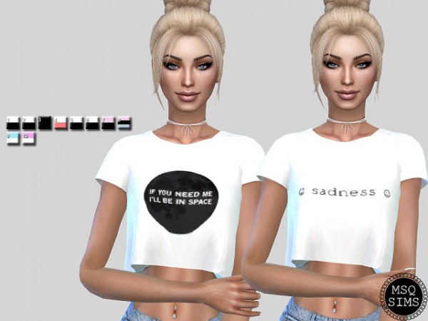  MSQ Sims: Sandy T Shirt Collection