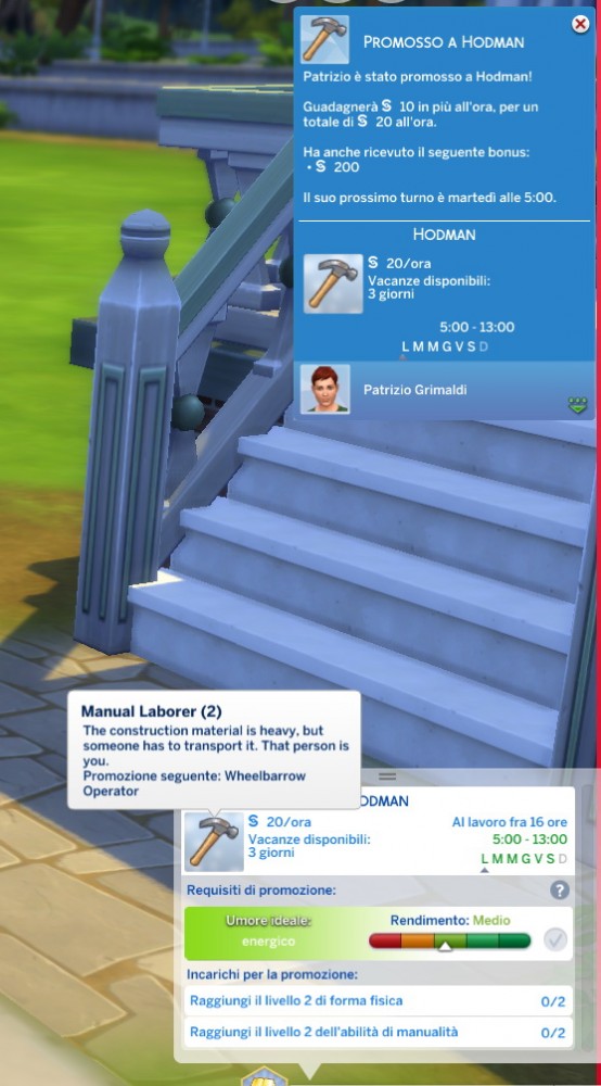  Mod The Sims: Manual Laborer Career by Daleko