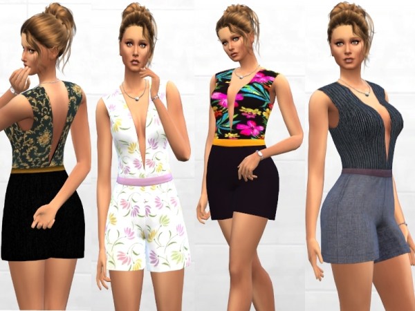  The Sims Resource: Ladies jumpsuit by Louisa 1