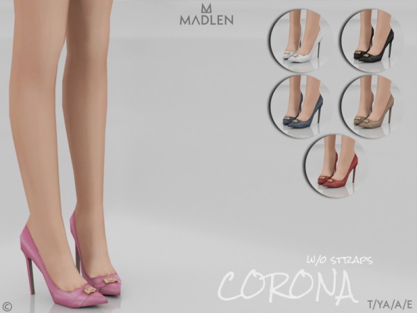  The Sims Resource: Madlen Corona Shoes W/O straps by MJ95