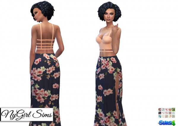  NY Girl Sims: Two piece sundress with cage tank
