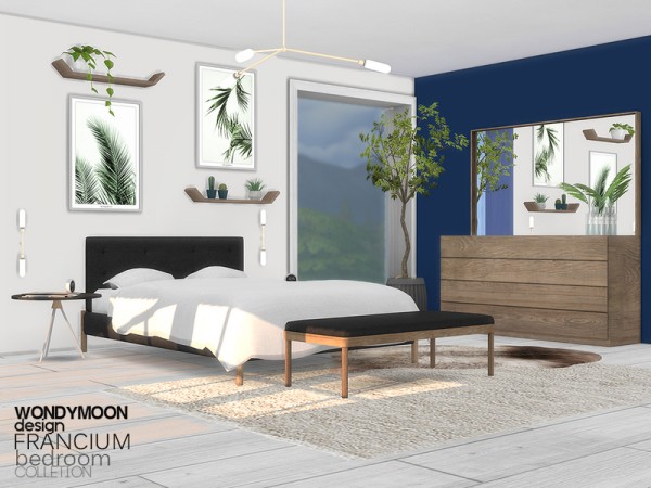  The Sims Resource: Francium Bedroom by wondymoon