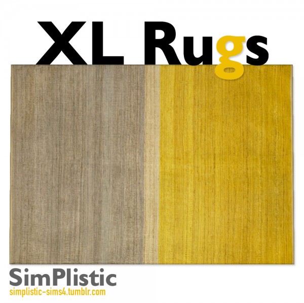  Simplistic: Lots and Lots of Extra Large Rugs!