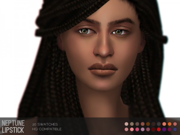  The Sims Resource: Neptune Lipstick by pixelette