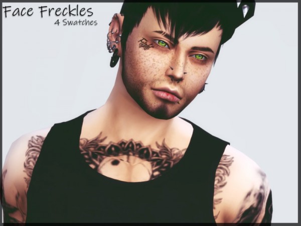  The Sims Resource: Face Freckles by Reevaly