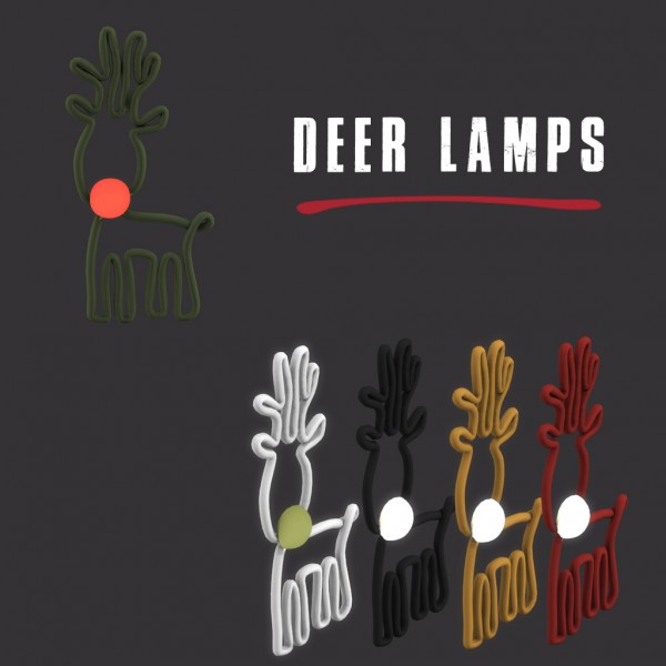  Leo 4 Sims: Deer lamp