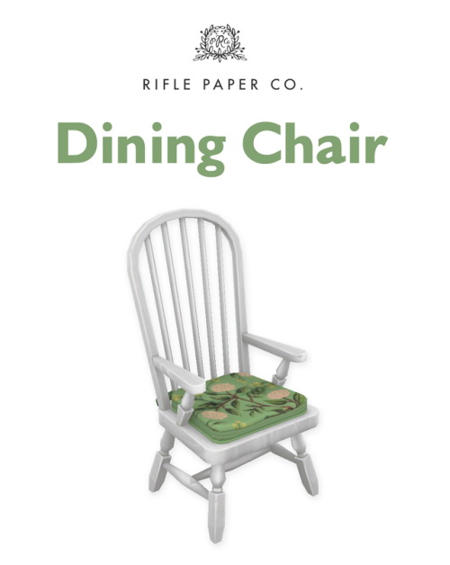  Simplistic: Rifle Paper Dining Chair