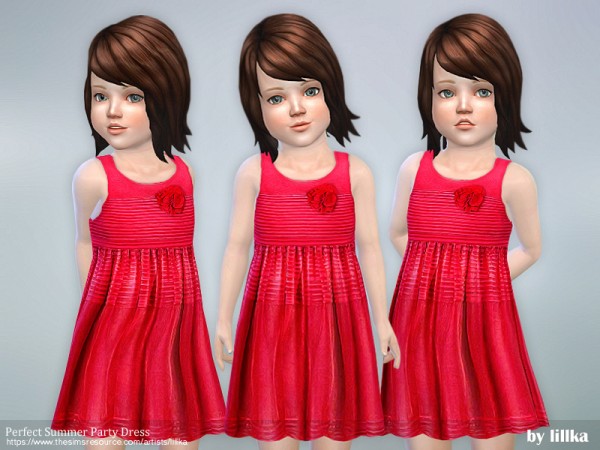  The Sims Resource: Perfect Summer Party Dress by lillka