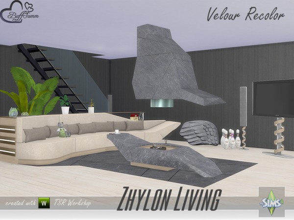  The Sims Resource: Zhylon Livingroom Recolor Set by BuffSumm
