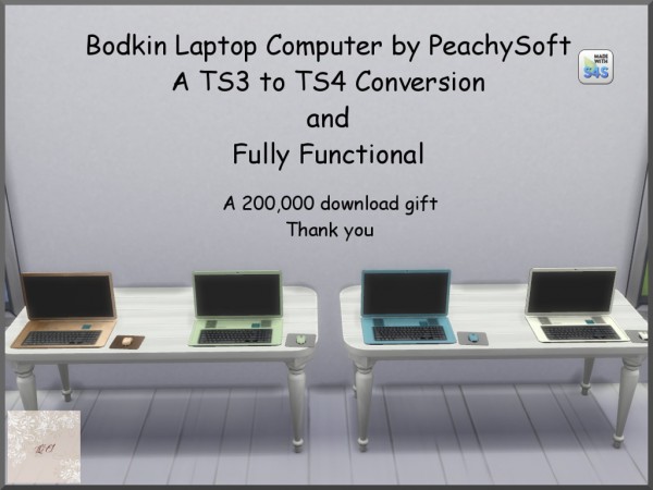  Mod The Sims: Bodkin Laptop Computer by augold44
