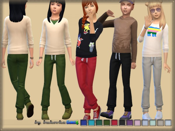  The Sims Resource: Knit Pants by bukovka
