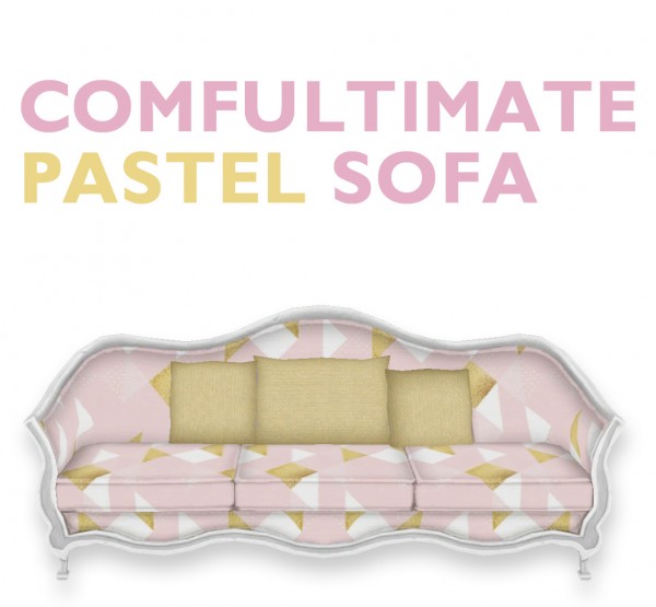  Simplistic: Comfultimate Pastel Sofa