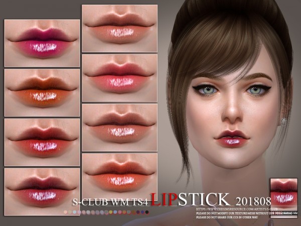  The Sims Resource: Lipstick 201808 by S Club