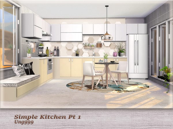 The Sims Resource: Simple Kitchen Pt.1 by ung999 • Sims 4 Downloads