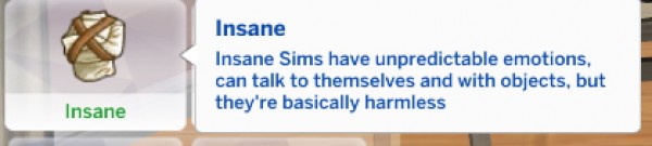  Mod The Sims: Erratic Trait Back To Insane by Rory Nutt123