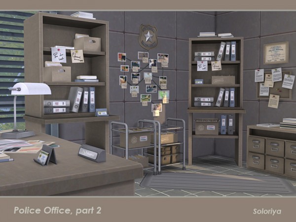  The Sims Resource: Police Office part 2 by soloriya