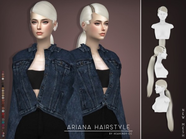  The Sims Resource: Ariana jacket by Heavendy cc