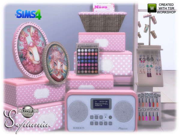  The Sims Resource: Septania bedroom decorations by jomsims