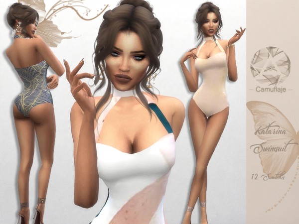  The Sims Resource: Katarina Swimsuit by Camuflaje
