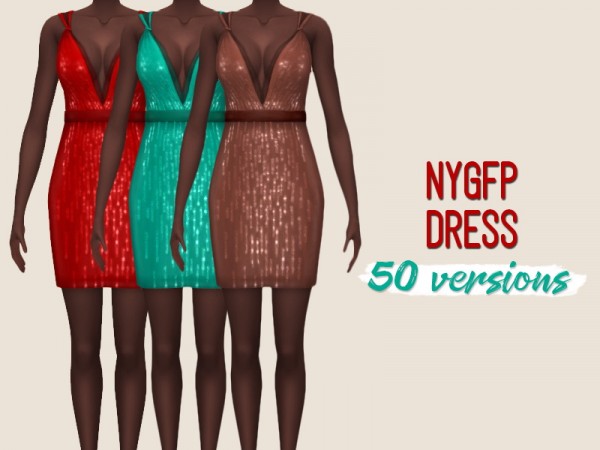  Simsworkshop: NYGFP Dress by midnightskysims
