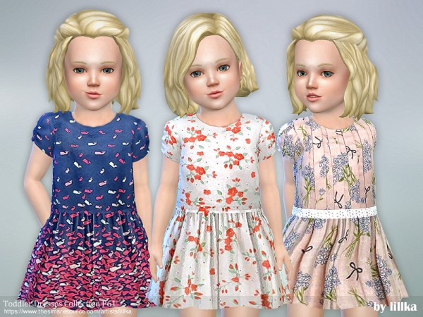 The Sims Resource: Toddler Dresses Collection P61 by lillka • Sims 4 ...