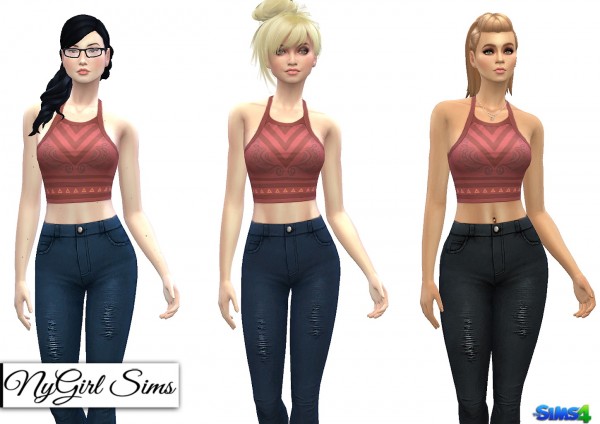  NY Girl Sims: High Waist Skinny Jeans
