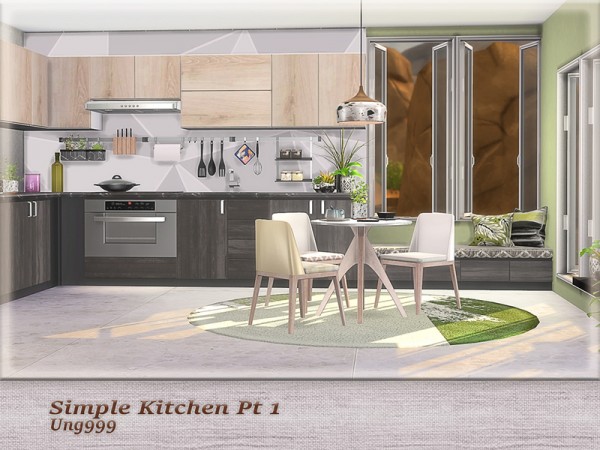  The Sims Resource: Simple Kitchen Pt.1 by ung999