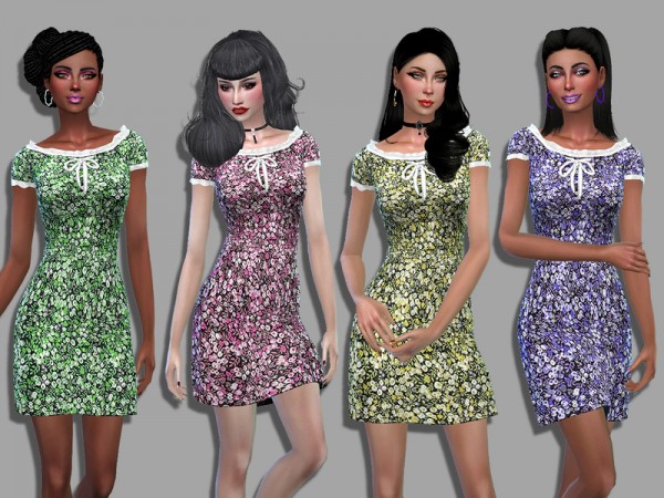  The Sims Resource: Clarisse dress by Simalicious