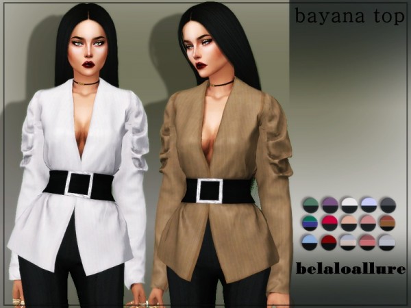  The Sims Resource: Bayana top by belal1997