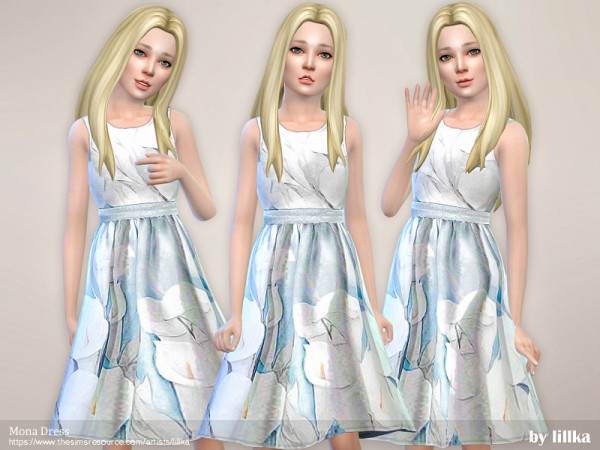 The Sims Resource: Mona Dress by lillka