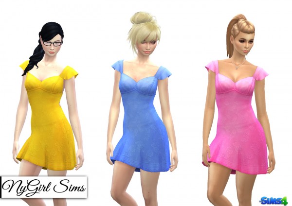  NY Girl Sims: Ruffle Sleeve Sundress with Bow