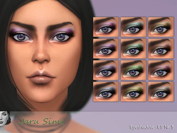  The Sims Resource: Eyeshadow ES Nr. 5 by Jaru Sims