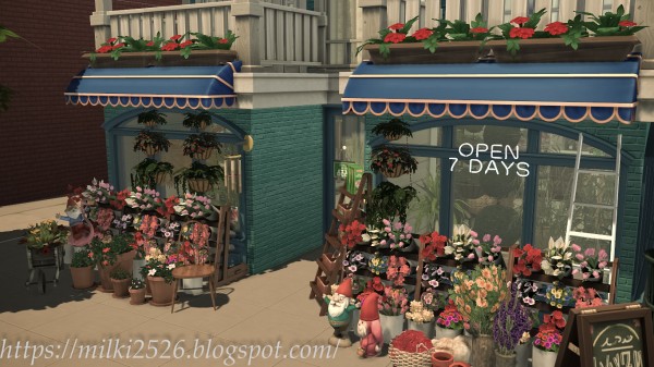  Milki2526: Flower shop with apartment